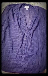 Long sleeve pull over blouse